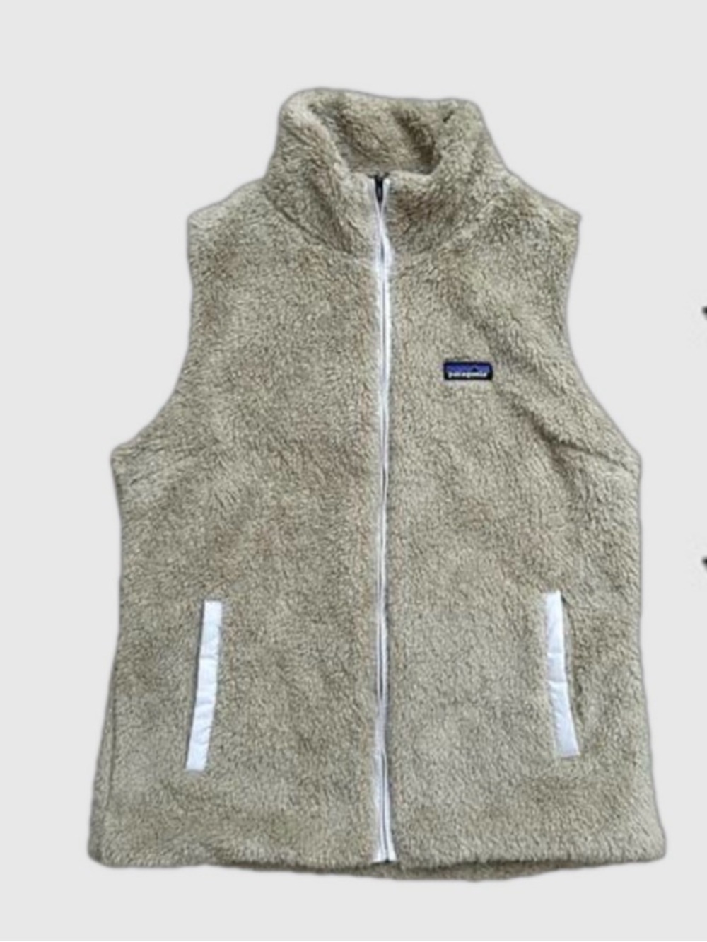 NWT Patagonia Los Gatos El Cap Khaki Brown Teddy Bear Soft Full Zip Vest XL